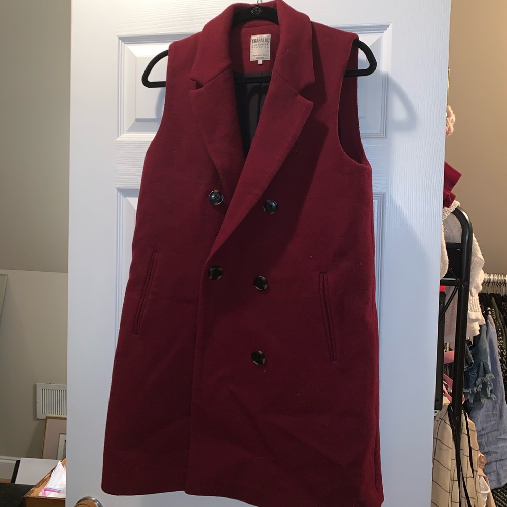 Zara coat vest.